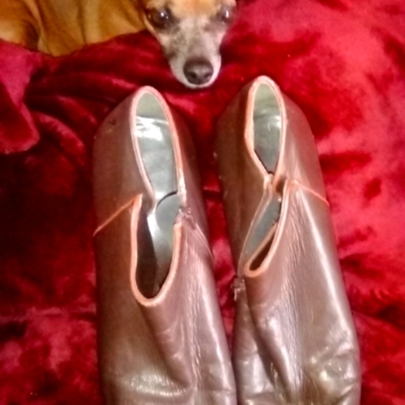 NINE WEST Ankle Boots , 👢 Brown Leather 7.5 - Picture 3 of 4